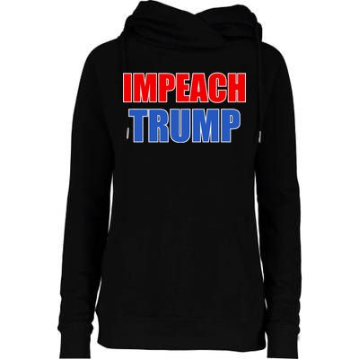 Impeach President Donald Trump Anti-Trump Womens Funnel Neck Pullover Hood