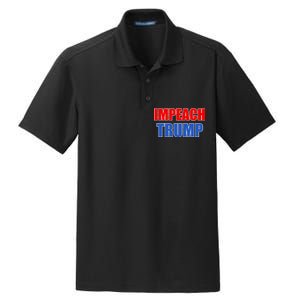 Impeach President Donald Trump Anti-Trump Dry Zone Grid Polo