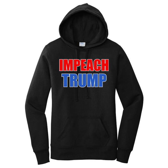 Impeach President Donald Trump Anti-Trump Women's Pullover Hoodie