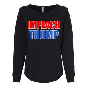 Impeach President Donald Trump Anti-Trump Womens California Wash Sweatshirt