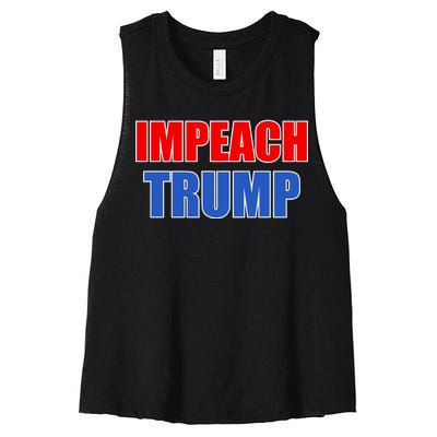 Impeach President Donald Trump Anti-Trump Women's Racerback Cropped Tank