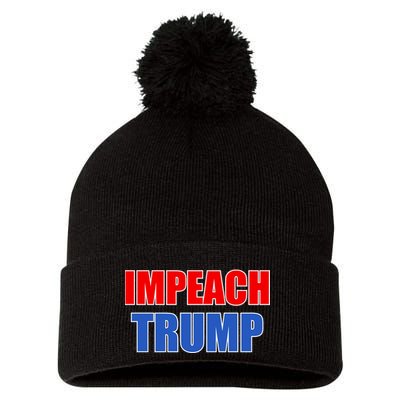 Impeach President Donald Trump Anti-Trump Pom Pom 12in Knit Beanie