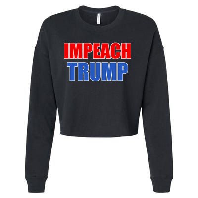 Impeach President Donald Trump Anti-Trump Cropped Pullover Crew