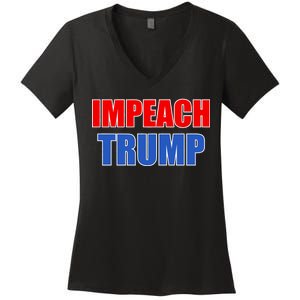 Impeach President Donald Trump Anti-Trump Women's V-Neck T-Shirt