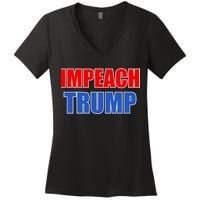 Impeach President Donald Trump Anti-Trump Women's V-Neck T-Shirt