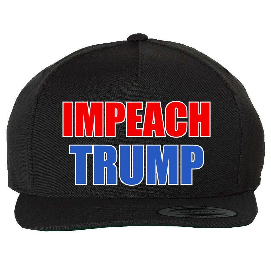 Impeach President Donald Trump Anti-Trump Wool Snapback Cap