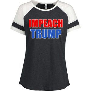 Impeach President Donald Trump Anti-Trump Enza Ladies Jersey Colorblock Tee