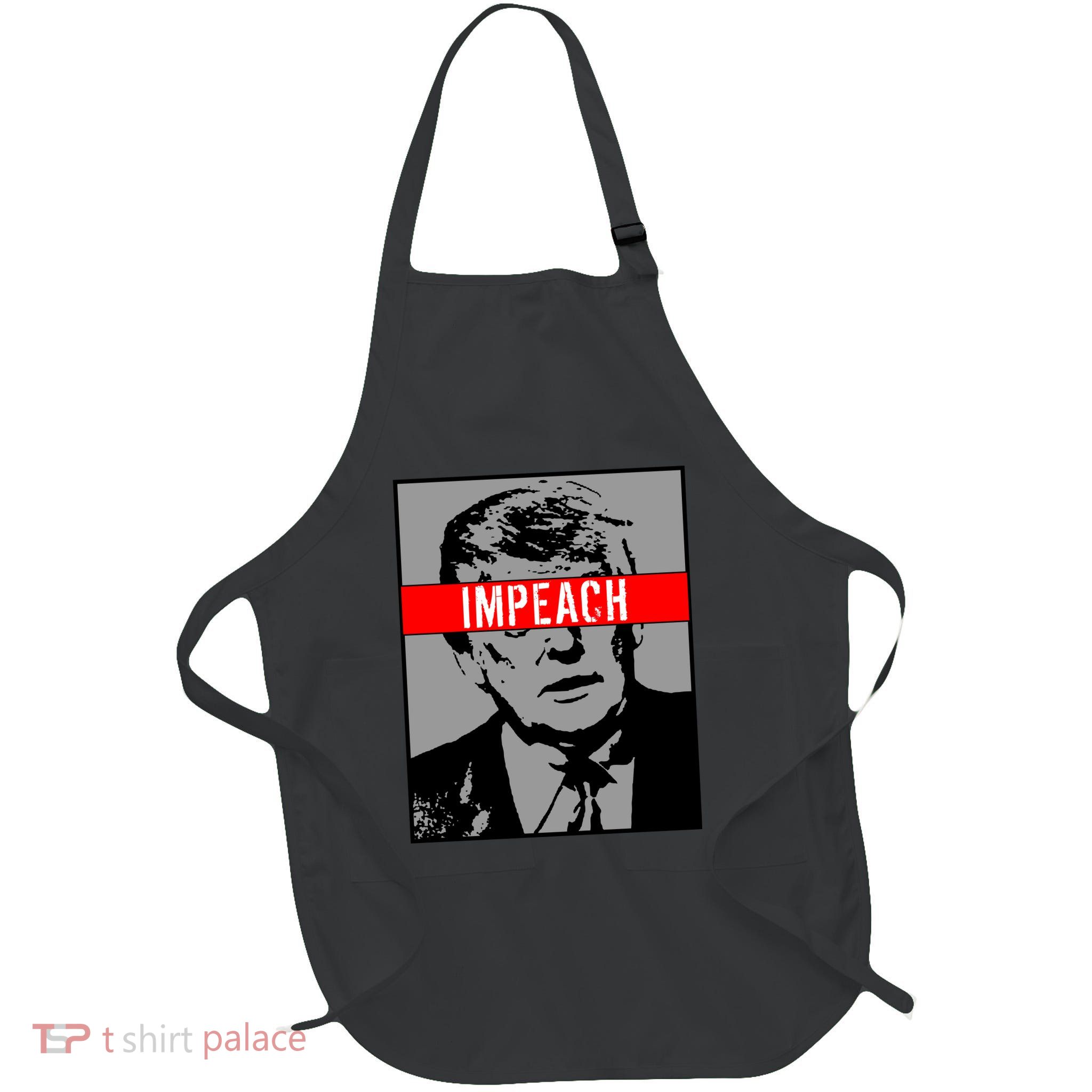 Impeach President Donald Trump Anti Trump Resist Full-Length Apron With Pockets