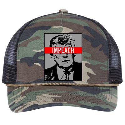 Impeach President Donald Trump Anti Trump Resist Retro Rope Trucker Hat Cap