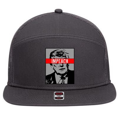 Impeach President Donald Trump Anti Trump Resist 7 Panel Mesh Trucker Snapback Hat