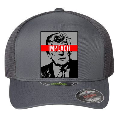 Impeach President Donald Trump Anti Trump Resist Flexfit Unipanel Trucker Cap