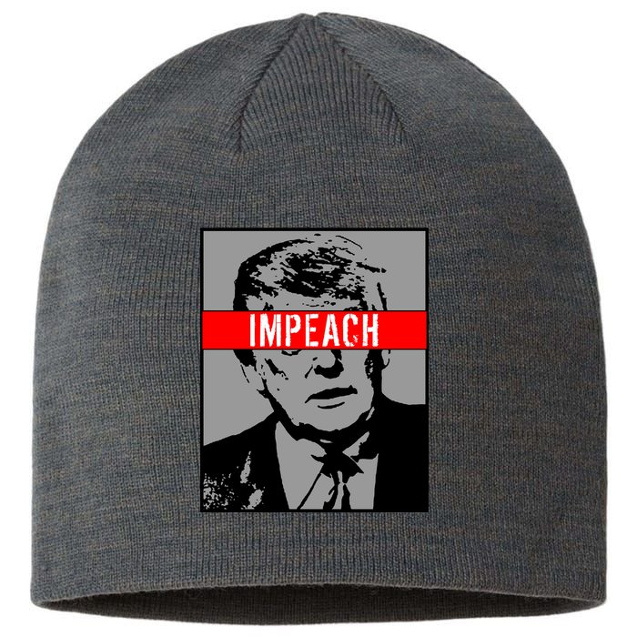 Impeach President Donald Trump Anti Trump Resist Sustainable Beanie