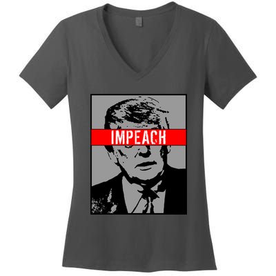 Impeach President Donald Trump Anti Trump Resist Women's V-Neck T-Shirt