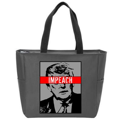 Impeach President Donald Trump Anti Trump Resist Zip Tote Bag