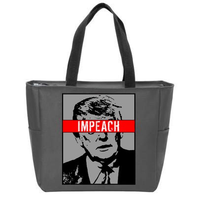 Impeach President Donald Trump Anti Trump Resist Zip Tote Bag