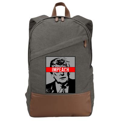 Impeach President Donald Trump Anti Trump Resist Cotton Canvas Backpack