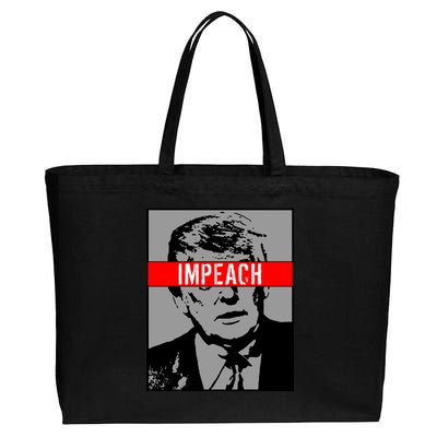 Impeach President Donald Trump Anti Trump Resist Cotton Canvas Jumbo Tote