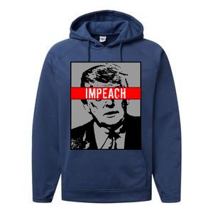 Impeach President Donald Trump Anti Trump Resist Performance Fleece Hoodie