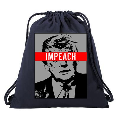 Impeach President Donald Trump Anti Trump Resist Drawstring Bag