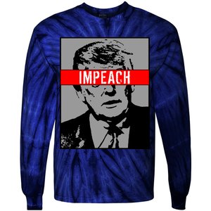 Impeach President Donald Trump Anti Trump Resist Tie-Dye Long Sleeve Shirt