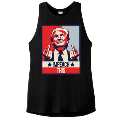 Impeach This Pro Donald Trump Supporter Ladies PosiCharge Tri-Blend Wicking Tank