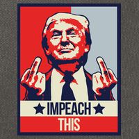 Impeach This Pro Donald Trump Supporter Cotton Canvas Backpack