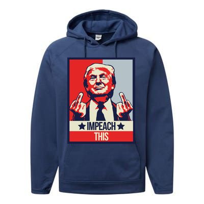 Impeach This Pro Donald Trump Supporter Performance Fleece Hoodie