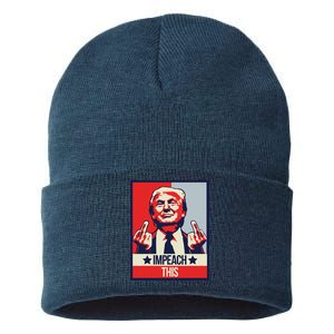 Impeach This Pro Donald Trump Supporter Sustainable Knit Beanie