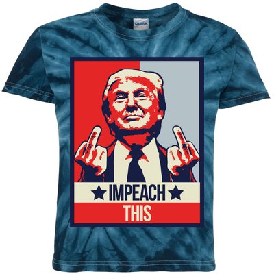 Impeach This Pro Donald Trump Supporter Kids Tie-Dye T-Shirt