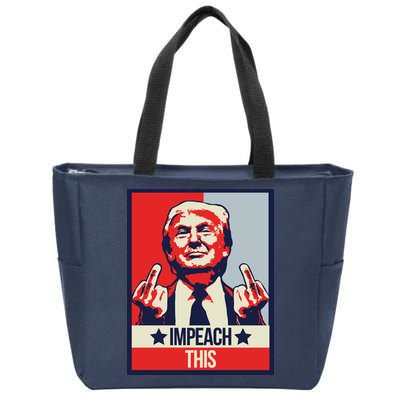 Impeach This Pro Donald Trump Supporter Zip Tote Bag
