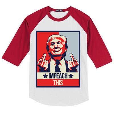 Impeach This Pro Donald Trump Supporter Kids Colorblock Raglan Jersey