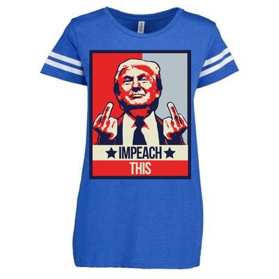 Impeach This Pro Donald Trump Supporter Enza Ladies Jersey Football T-Shirt