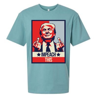 Impeach This Pro Donald Trump Supporter Sueded Cloud Jersey T-Shirt