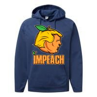 Impeach Trump Anti Trump Impeachment Performance Fleece Hoodie