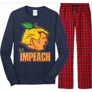 Impeach Trump Anti Trump Impeachment Long Sleeve Pajama Set