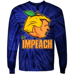 Impeach Trump Anti Trump Impeachment Tie-Dye Long Sleeve Shirt