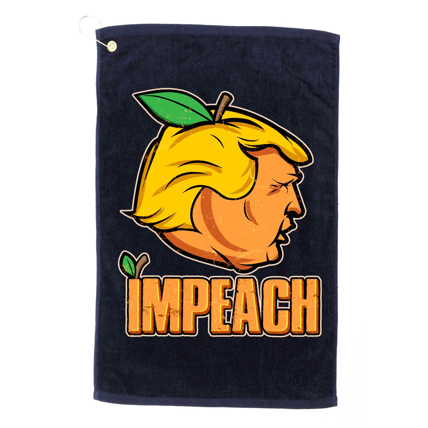 Impeach Trump Anti Trump Impeachment Golf Towel