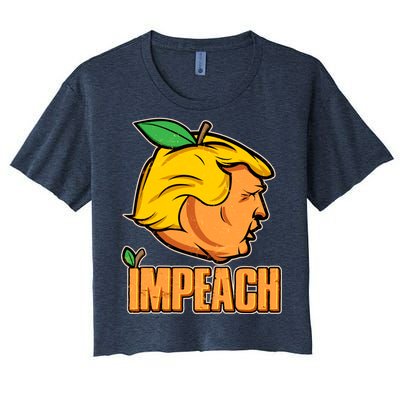 Impeach Trump Anti Trump Impeachment Women's Crop Top Tee