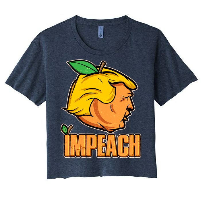 Impeach Trump Anti Trump Impeachment Women's Crop Top Tee