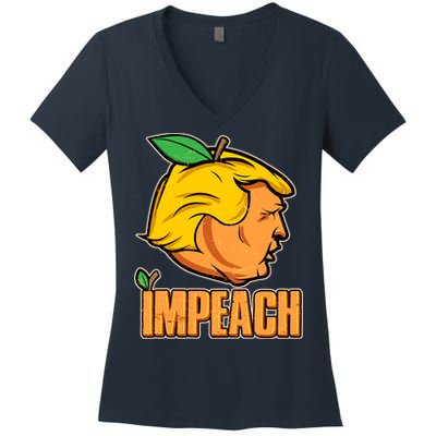 Impeach Trump Anti Trump Impeachment Women's V-Neck T-Shirt