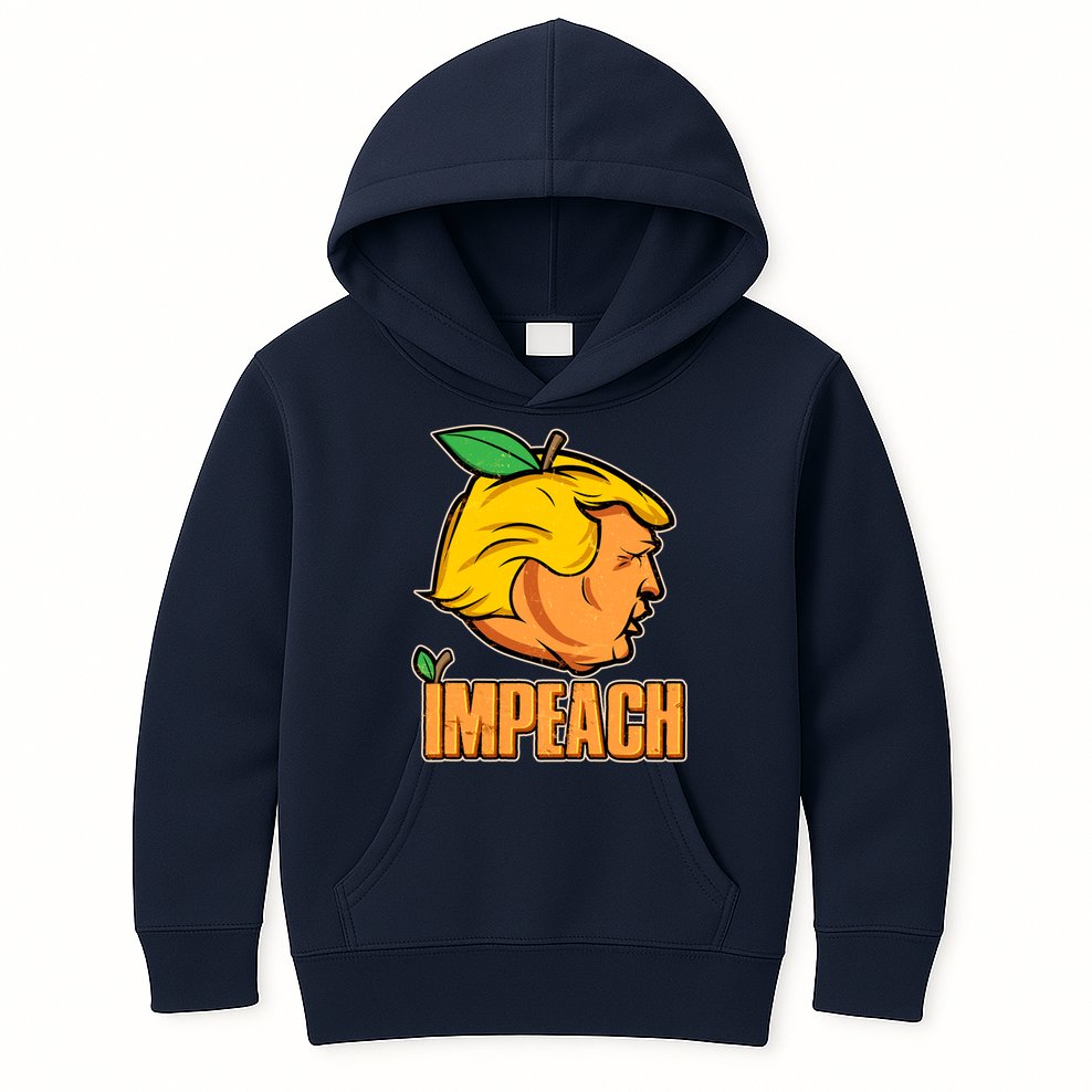 Impeach Trump Anti Trump Impeachment Kids Hoodie