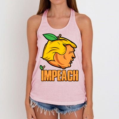 Impeach Trump Anti Trump Impeachment Women's Knotted Racerback Tank