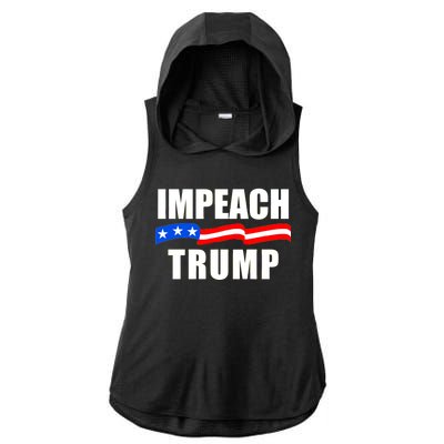 Impeach Trump Resist Anti Trump Ladies PosiCharge Tri-Blend Wicking Draft Hoodie Tank