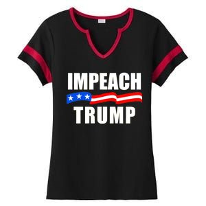 Impeach Trump Resist Anti Trump Ladies Halftime Notch Neck Tee