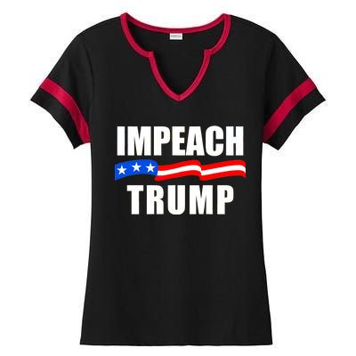 Impeach Trump Resist Anti Trump Ladies Halftime Notch Neck Tee