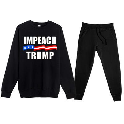 Impeach Trump Resist Anti Trump Premium Crewneck Sweatsuit Set