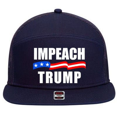 Impeach Trump Resist Anti Trump 7 Panel Mesh Trucker Snapback Hat