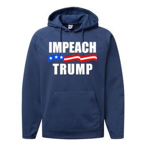 Impeach Trump Resist Anti Trump Performance Fleece Hoodie