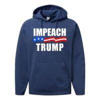 Impeach Trump Resist Anti Trump Performance Fleece Hoodie