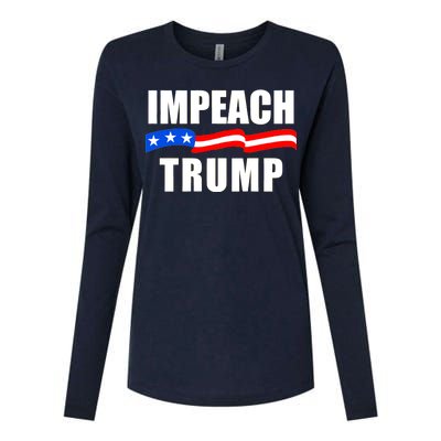 Impeach Trump Resist Anti Trump Womens Cotton Relaxed Long Sleeve T-Shirt